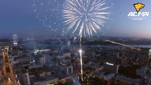 Салют на День Города в Новосибирске 30 июня 2014 смотреть онлайн
