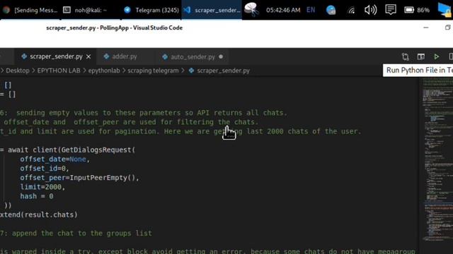A Python script to send auto message to each telegram user using telethon смотреть онлайн