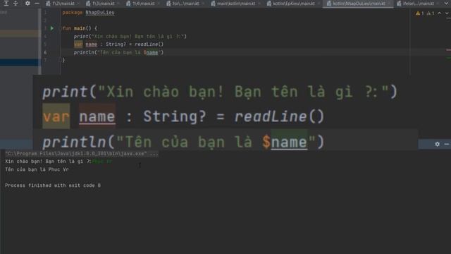 Tự học lập trình kotlin #5: Nhập dữ liệu từ bàn phím смотреть онлайн