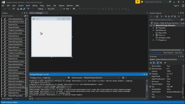 Google's Material Design for your windows forms | C# Tutorial