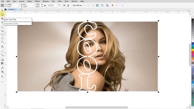 Text Masking Effect | Typography | Professional Text Masking in coreldraw | Corel draw Tutorial смотреть онлайн