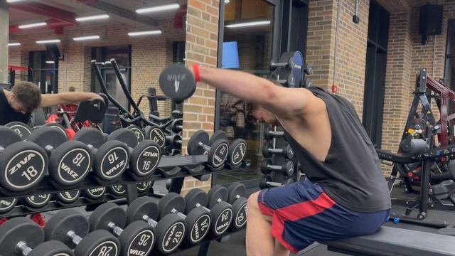 махи гантелей в наклоне сидя смотреть онлайн