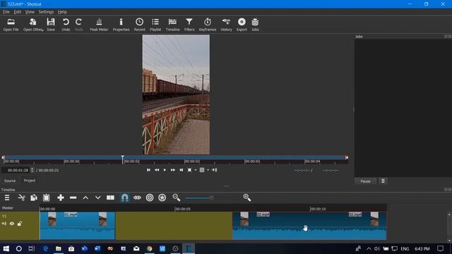 Shotcut.Объединение двух видеофайлов. | Shotcut.Combining Two Video Files.