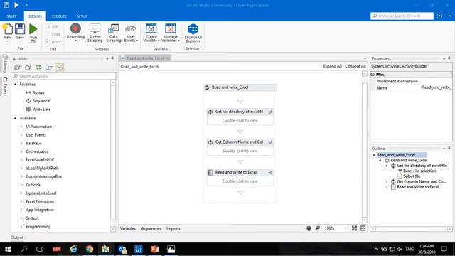 Uipath Read and Write Dynamic Column Name and Value in Excel Workflow смотреть онлайн