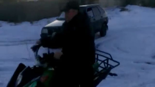 Зимние покатушки на квадроцикле смотреть онлайн
