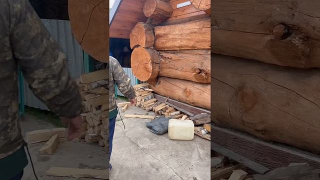 Три бревна и баня) цена такого сруба 3 млн.руб. Как вам? #тюмень