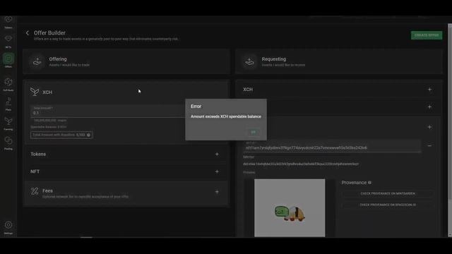 Торгуемся с авторами NFT в Chia. Делаем офферы на покупку на Dexie смотреть онлайн