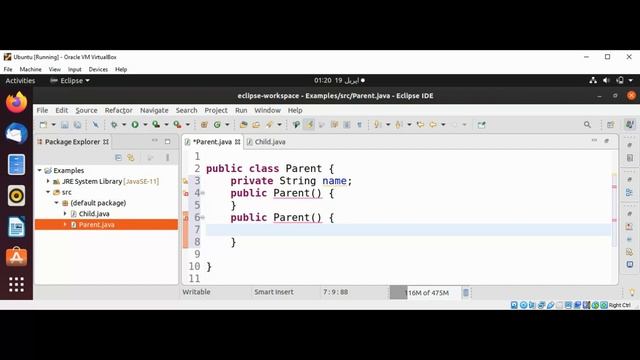 How to call parent Constructor in Java смотреть онлайн
