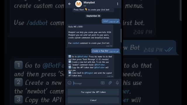 HOW TO CREATE OUR OWN TELEGRAM BOT EASILY ON MOBILE || IN TELUGU #prudhwitechnicaltube смотреть онлайн