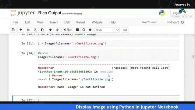 Display Image using Python in Jupyter Notebook смотреть онлайн