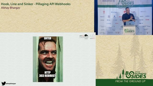 BSidesSF 2022 - Hook, Line and Sinker - Pillaging API Webhooks (Abhay Bhargav) смотреть онлайн