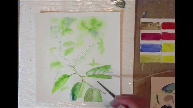 Рисуем черёмуху акварелью. смотреть онлайн