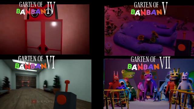 Trailer Comparison - Garten Of Banban Chapter 7 Vs Chapter 6 Vs Chapter 5 Vs Chapter 4 смотреть онлайн
