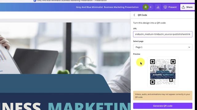 Share a Canva Design as a QR code смотреть онлайн
