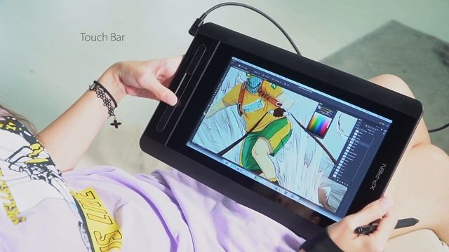 Drawing on XP-Pen Artist 12 Graphics Display смотреть онлайн