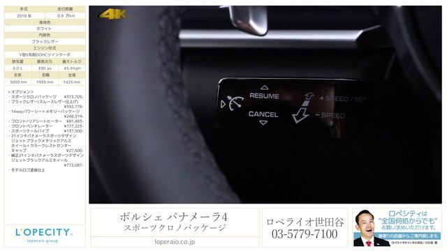 ポルシェ パナメーラ4 スポーツクロノパッケージ 2018年式 смотреть онлайн