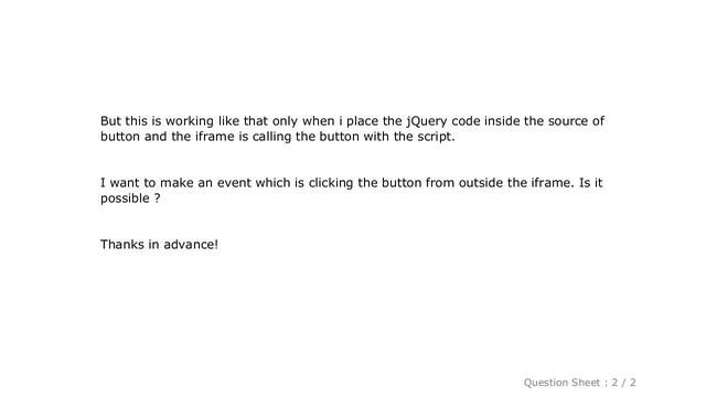 jQuery : Trigger a button click inside an iframe смотреть онлайн