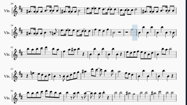 Violin Sheet Music: How to play USSEEWA by Ado смотреть онлайн