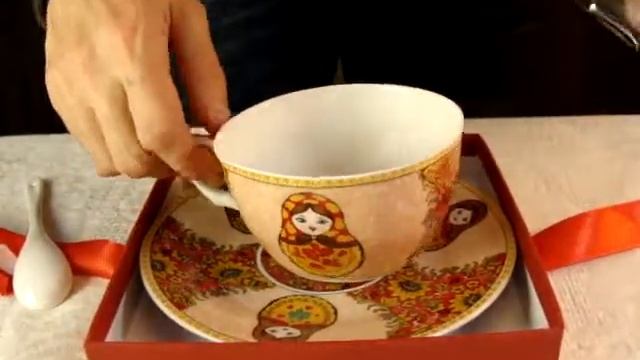 Чайная пара Матрешки | Рос-Арт смотреть онлайн