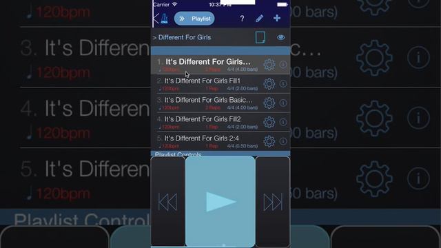 Playlist Song Structure - "PolyNome - The Ultimate Metronome for iOS" @polynomeApp смотреть онлайн