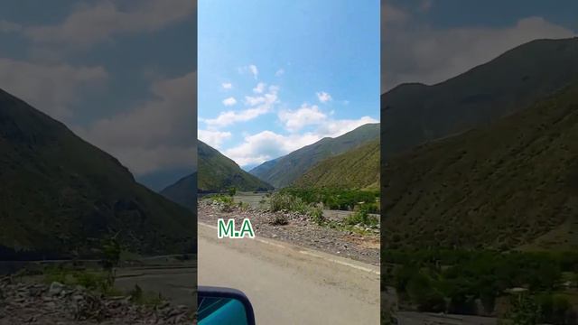 Ахтынский район. село Смугул Дорога с района до села. Какая красота😻. смотреть онлайн