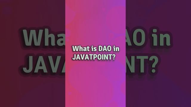 Is Jdbc a DAO? смотреть онлайн
