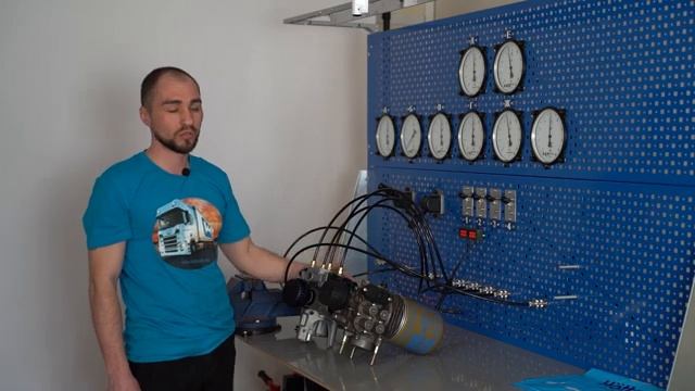 Модуль подготовки воздуха для ГАЗОН НЕКСТ проверяем на стенде WABCO и HOTTECKE смотреть онлайн