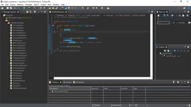 Ejemplo021: Java cómo programar - 10 edición - de Paul Deitel y Harvey Deitel смотреть онлайн