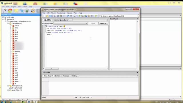 PostgreSQL CREATE TABLE - สอนการ create table สร้างตารางในฐานข้อมูล PostgreSQL ด้วย pgadmin смотреть онлайн