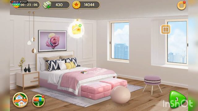 Прохождение игры "Мой дом. Мои дизайнерские мечты" (Тёплая студия. Уютная спальня) смотреть онлайн