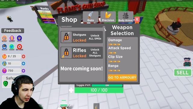 С ЭТИМИ ПУШКАМИ Я ЗАХВАЧУ МИР ! Симулятор Оружия В Роблокс ! смотреть онлайн