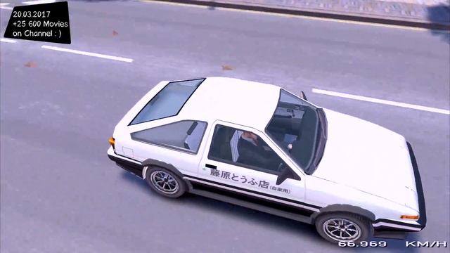 Toyota Trueno AE86 From Initial D - GTA IV TUNING / ? 4K / 60FPS ? GTX 1080 _REVIEW