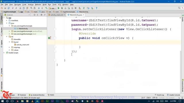 How to Create Simple Login form in Android Studio Without using Database? [With Source Code] смотреть онлайн