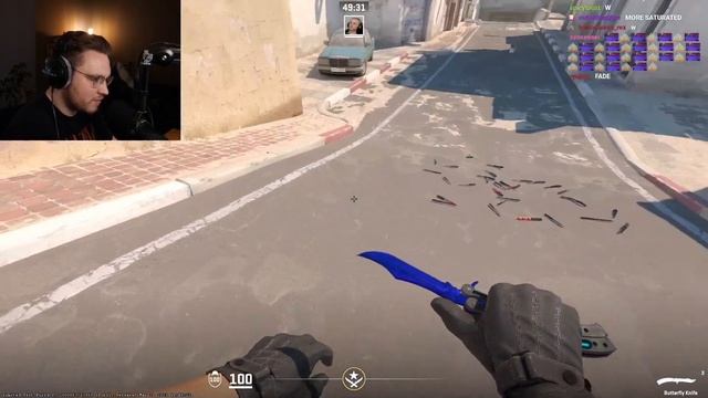 Ohnepixel Reacts To Butterfly Knife Skins In CS2 смотреть онлайн
