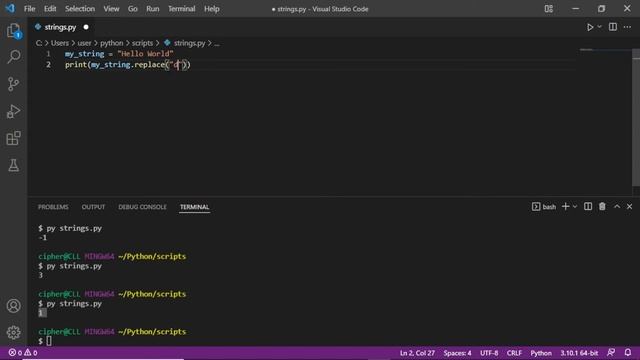 How to Use Strings in Python - Count and replace strings in Python смотреть онлайн