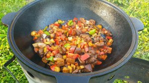 ЛАГМАН В КАЗАНЕ НА КОСТРЕ | КАК ПРИГОТОВИТЬ ЛАГМАН | ВКУСНЫЙ ЛАГМАН НА ОГНЕ