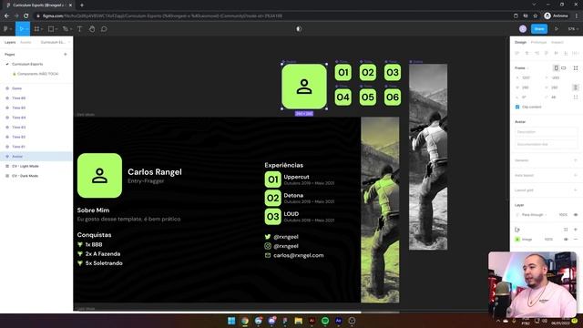 Figma: Template Curriculum Esports (100% Grátis) смотреть онлайн
