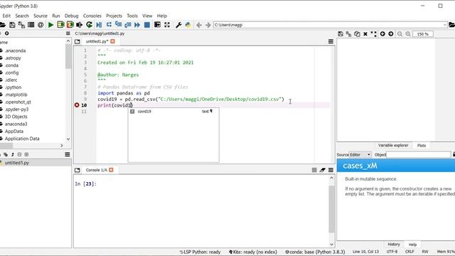 2 - Pandas DataFrame from CSV Files, Presented by Dr N. Miri смотреть онлайн
