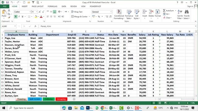 How to Freeze and Unfreeze Rows & Columns in MS Excel смотреть онлайн