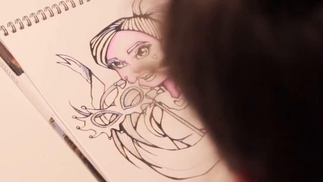 Рисуем Monster High Draculaura (Дракулаура) смотреть онлайн