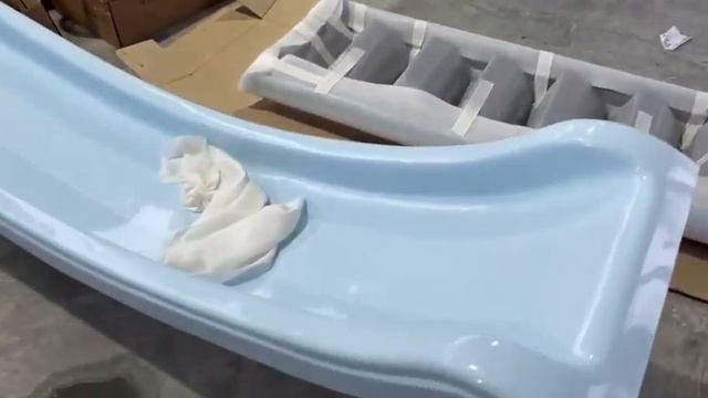 Горка для бассейна большая, высота 1,91 м. Упаковка для доставки. смотреть онлайн