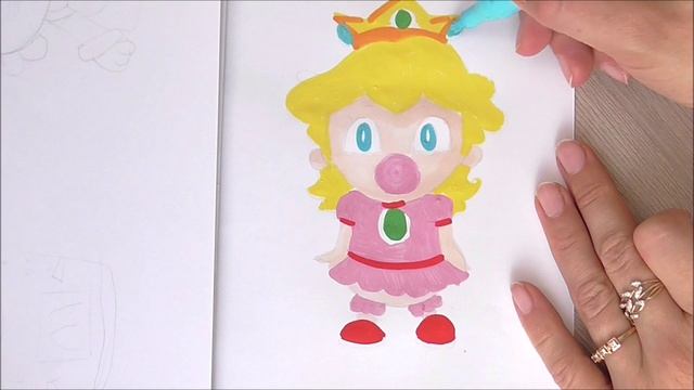 Drawing Princess Peach with Fire Flower смотреть онлайн
