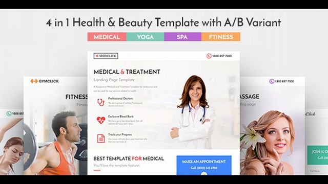 Mediclick - Medical Landing Page WordPress Theme | Themeforest Website Templates and Themes смотреть онлайн