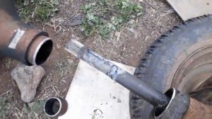 Как укоротить задний мост от волги для мини трактора