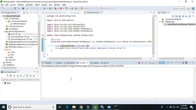 Create Maven web project in eclipse and create WAR deploy on Tomcat step by step#JavaTcoding смотреть онлайн