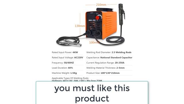 Best Arc Welding Machine | Portable ZX7 250A MMA Arc Welder Review смотреть онлайн