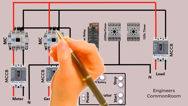 Single Phase automatic transmission system | Engineers CommonRoom ।Electrical Circuit Diagram смотреть онлайн