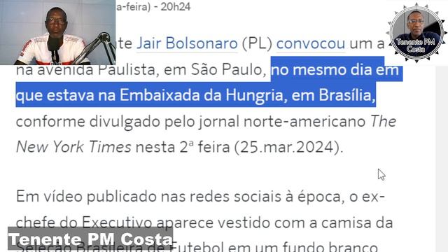 Jair Bolsonaro convocou o ato da Avenida Paulista no dia em que ele entrou na embaixada da Hungria смотреть онлайн