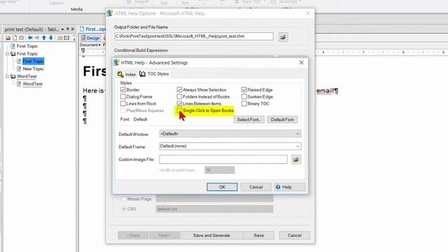 Microsoft HTML Help (CHM) TOC Settings смотреть онлайн