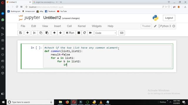 Python program to check common values in two lists || Python list [Example-5] смотреть онлайн